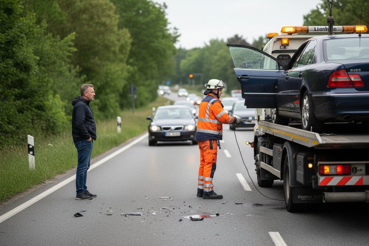 Bergung nach einem Unfall Bergung nach einem Unfall